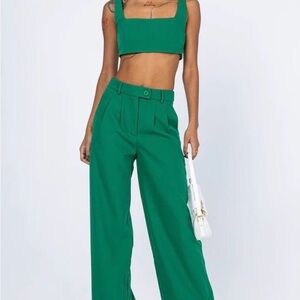 Princess Polly Emerald Wide Leg Jumpsuit